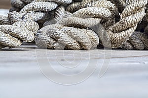 Closeup shot of rope