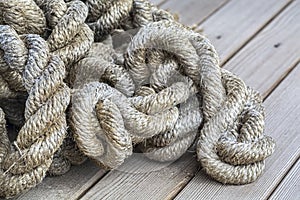 Closeup shot of rope