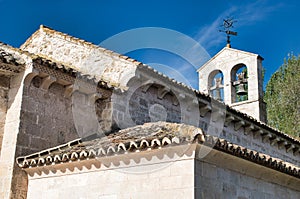 Closeup shot of San Juan Evangelista church in Arroyo de la Encomienda in Valladolid photo