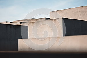 Closeup shot of a stone architecture