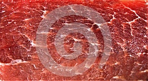 Closeup shot of the texture of a sectioned muscle