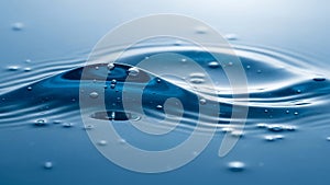 CloseUp SilveryBlue Fish Gliding Through Calm Rippling Water Surface