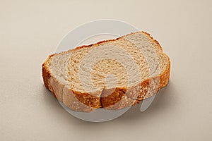 Closeup of slice of bread