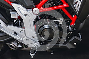 Motobike or motorcycle engine photo