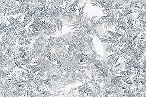 Closeup of snow or ice crystals