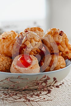 assorted panellets typical of Catalonia, Spain photo