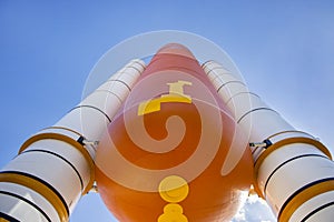 Space Shuttle Atlantis Rocket, Closeup