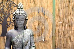 Closeup of statue of buddha