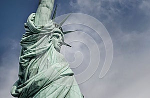 Closeup of the Statue of Liberty