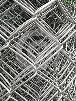 Closeup, Steel Wire mesh background