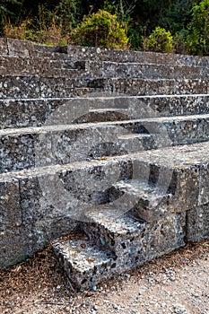 Stone gray stairs