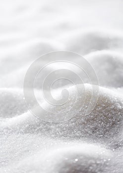 Closeup sugar, piled up the shape of the hillsmacro background image