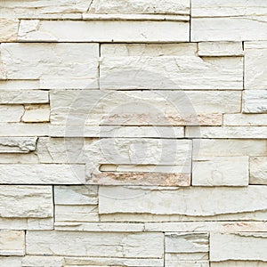 Closeup surface brick pattern at old stone brick wall texture background