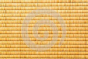 Closeup texture of japanese tatami mat background