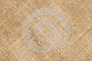 Closeup of Texture Natural sackcloth for background. Eco friendly. Place writing text