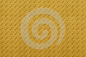 Abstract Yellow Metal Diamond Plate Background