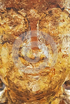 Closeup on thai bhudda head photo
