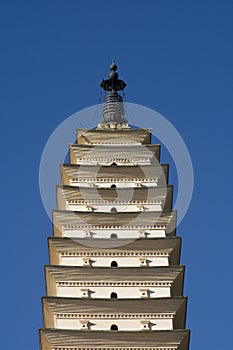 Closeup of Three Pagodas, Dali, Yunnan, China