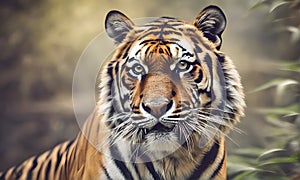 Closeup Tiger Portrait