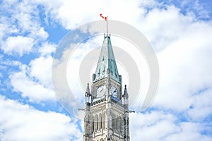 Closeup to the Ottawa Parliament Clock Tower photo