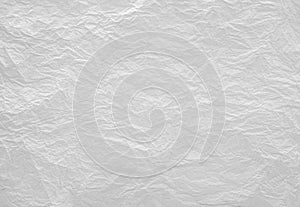 Closeup to white crumpled paper texture background,image