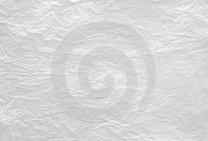 Closeup to white crumpled paper texture background,image