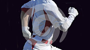 Baseball Baserunner  on Black