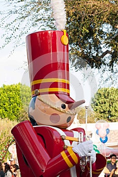 Closeup of Toy soldier from Babes in Toyland at Disneyland