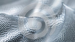 A closeup of a translucent glasslike material representing the possibility of transparent durable materials that can