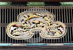 Closeup of transom window, Ninomaru-goten Palace, Nijo Castle, K photo