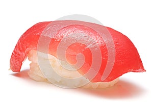 Closeup of a tuna sushi