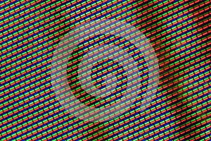 Closeup TV screen