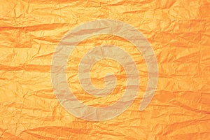 Closeup view of colored crumpled paper