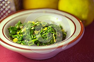 Gremolata dish