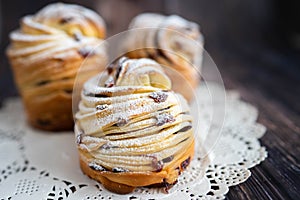 Closeup view of Easter cake Kraffin