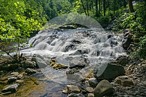 Closeup View of Jennings Creek Waterfalls