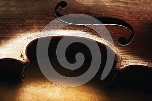 Details of an old Violin