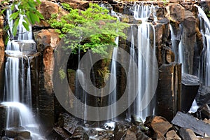 Closeup of wachirathan waterfall, Inthanon National Park, Thaila