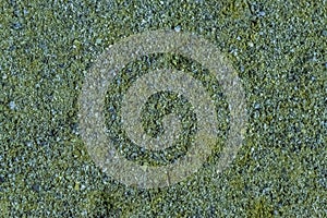 Closeup of a walking path hardened with small pebble stones, common garden decorations