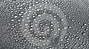 Closeup water condensation on window glass background