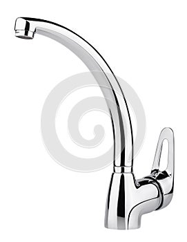 Modern stainless steel tap photo