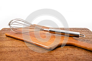 Closeup whisk or egg beater