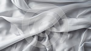 Closeup of white crumpled paper, light gray luxury texture abstract background, By AI Generative