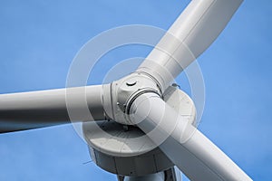 Closeup Of A Wind Turbine Hub