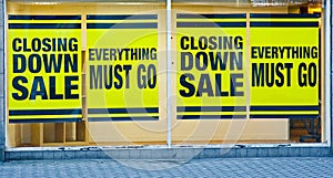 Closing down: effects of recession.