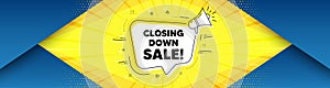 Closing down sale. Special offer price sign. Vector photo