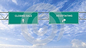 closing sale and negotiation