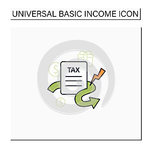 Closing tax loopholes color icon