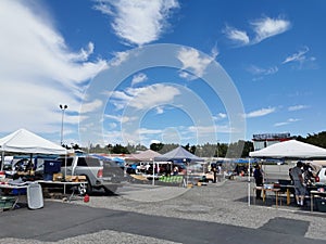 Closing time of The Cloverdale Flea Market in Surrey