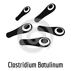 Clostridium botulinum icon, simple style.